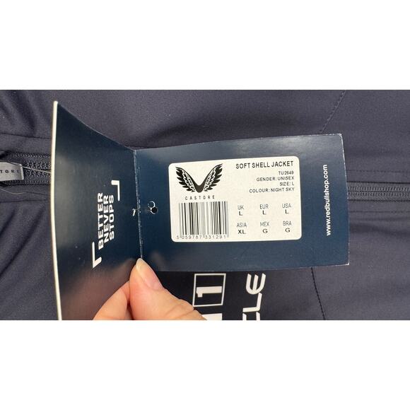 Castore Oracle Red Bull Racing F1 Team Soft Shell Jacket Mens Large New Blue - Picture 9 of 15